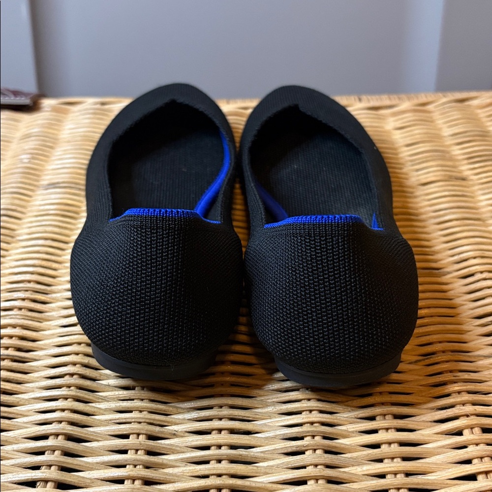 Rothy's Black Round Toe Flats Size 8 - Picture 3 of 6